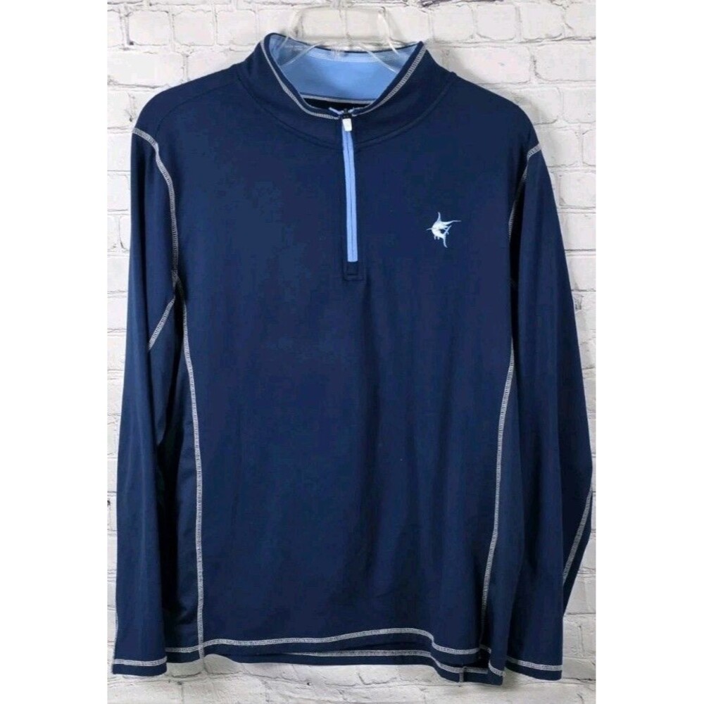 White Water Men’s XL Blue Montauk Performance 1/4 Zip Pullover